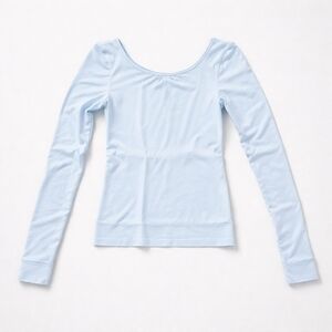 FREEPEOPLE  Low-Back Seamless Long Sleeve (Light Blue)